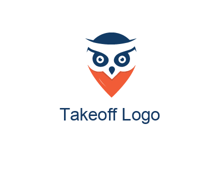 negative spacing owl face