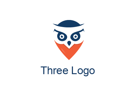 negative spacing owl face