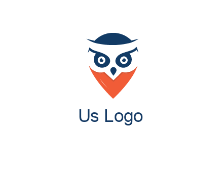 negative spacing owl face
