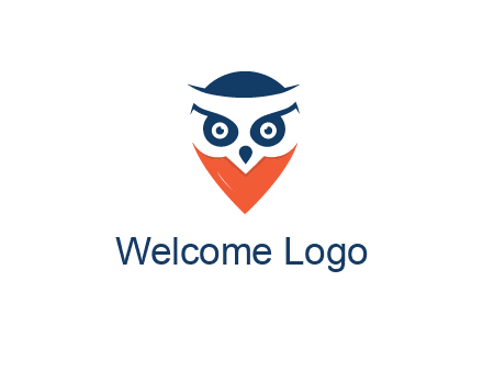 negative spacing owl face