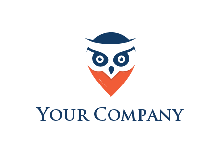 negative spacing owl face