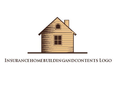 wooden house with chimney