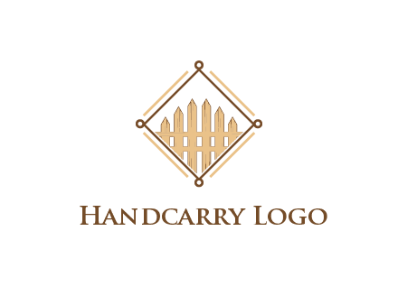 fence in rhombus shape