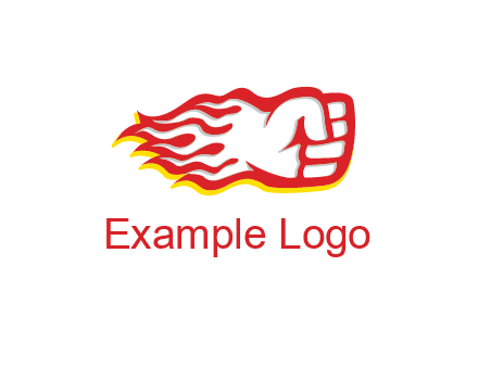 flame joined with fist