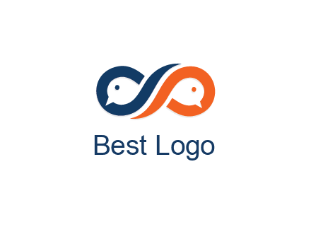 negative spacing bird face in loop