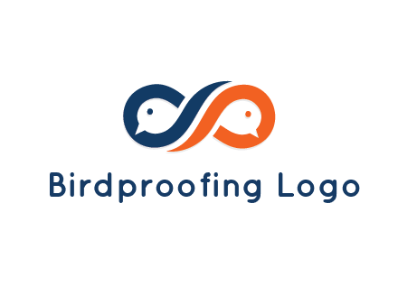 negative spacing bird face in loop
