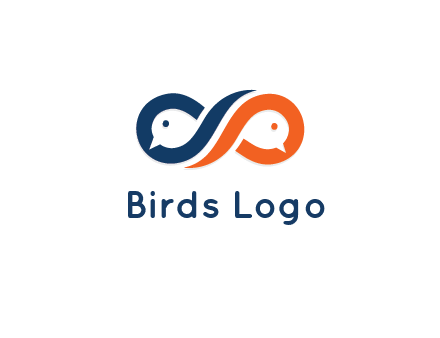 negative spacing bird face in loop