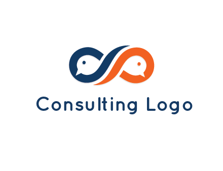negative spacing bird face in loop