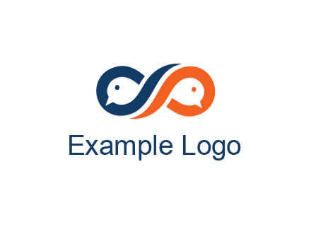 negative spacing bird face in loop
