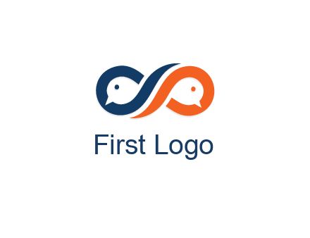 negative spacing bird face in loop
