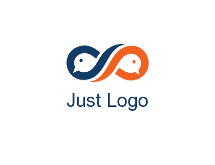 negative spacing bird face in loop