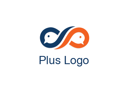 negative spacing bird face in loop