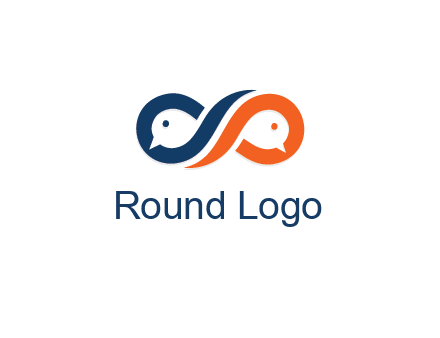negative spacing bird face in loop