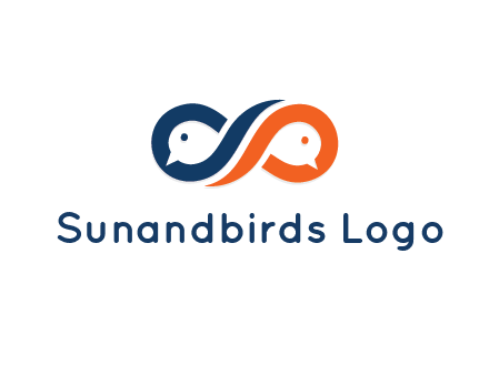 negative spacing bird face in loop