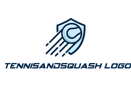 shield behind ball with lines