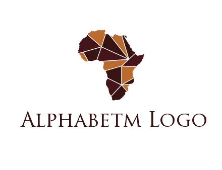 polygonal Africa map