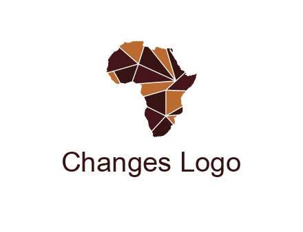 polygonal Africa map