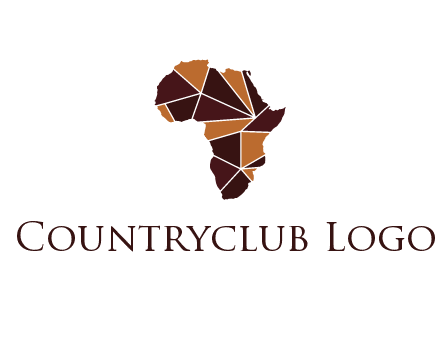 polygonal Africa map