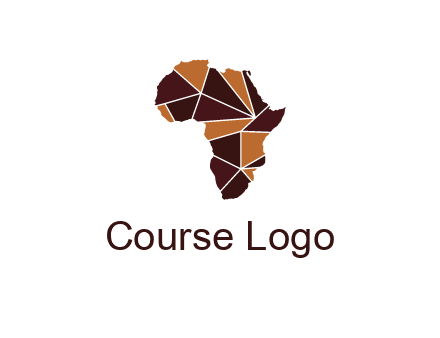 polygonal Africa map