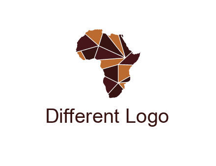 polygonal Africa map