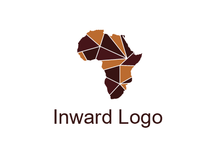 polygonal Africa map