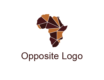 polygonal Africa map