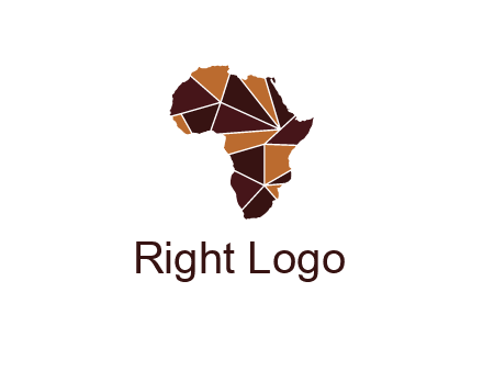 polygonal Africa map