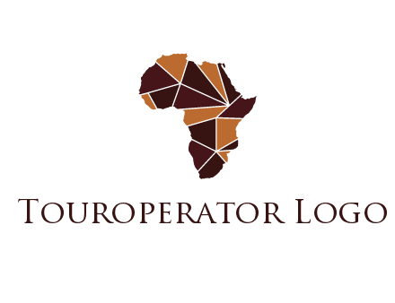 polygonal Africa map
