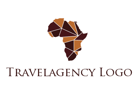 polygonal Africa map