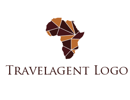 polygonal Africa map