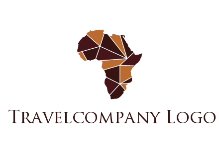 polygonal Africa map