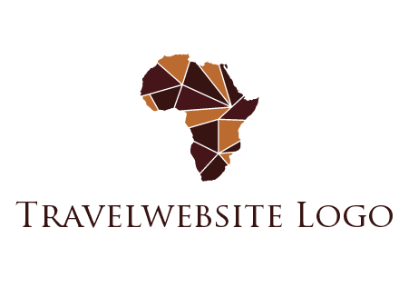 polygonal Africa map