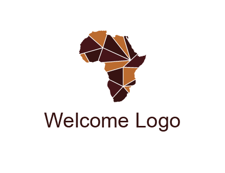 polygonal Africa map