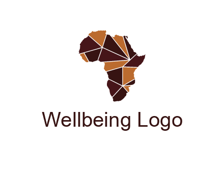 polygonal Africa map