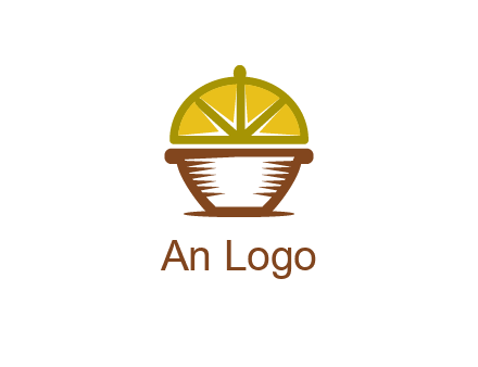 lemon forming lid of pot