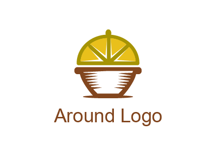 lemon forming lid of pot