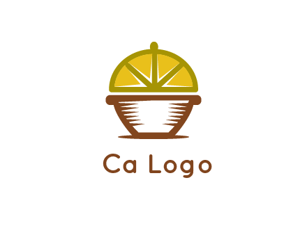 lemon forming lid of pot