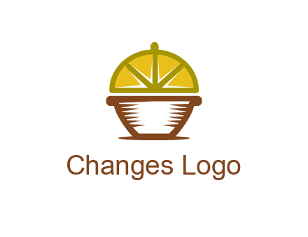 lemon forming lid of pot