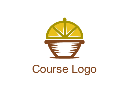 lemon forming lid of pot