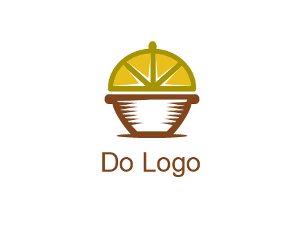 lemon forming lid of pot