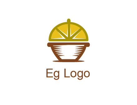 lemon forming lid of pot
