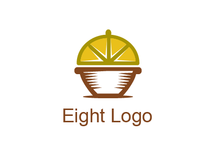 lemon forming lid of pot