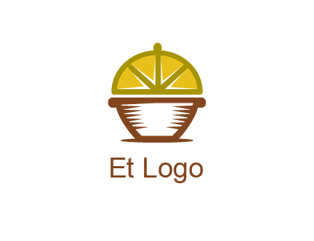 lemon forming lid of pot