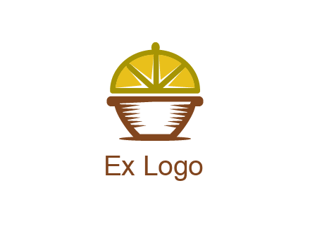 lemon forming lid of pot