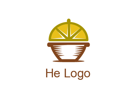 lemon forming lid of pot