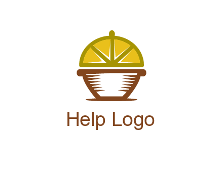 lemon forming lid of pot