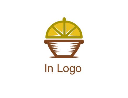 lemon forming lid of pot