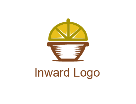 lemon forming lid of pot