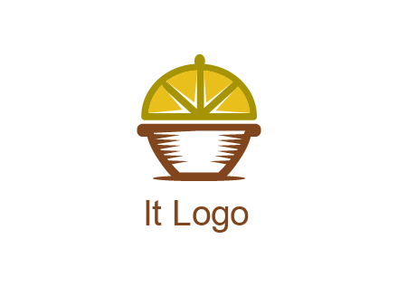 lemon forming lid of pot