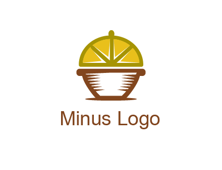lemon forming lid of pot